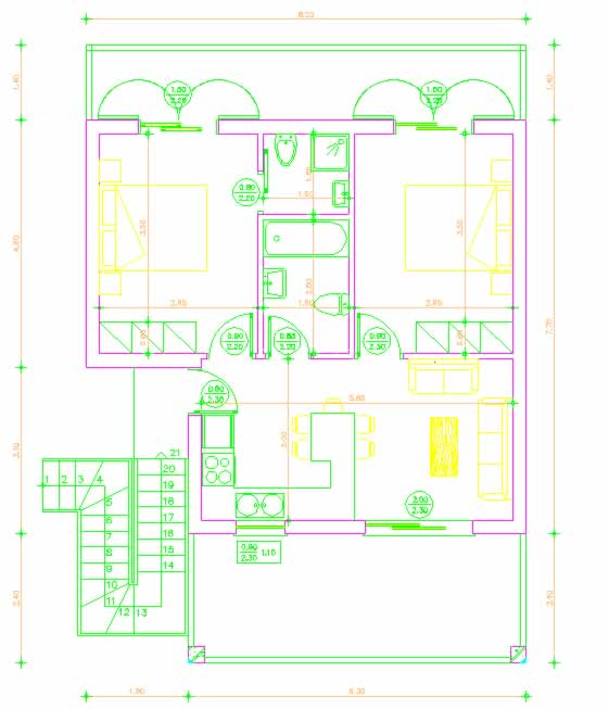 Zakynthos Apartments floorplan